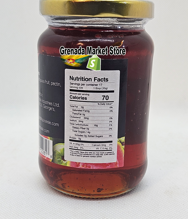 GUAVA JELLY - Gourmet product of Grenada (340g - 12 Oz)