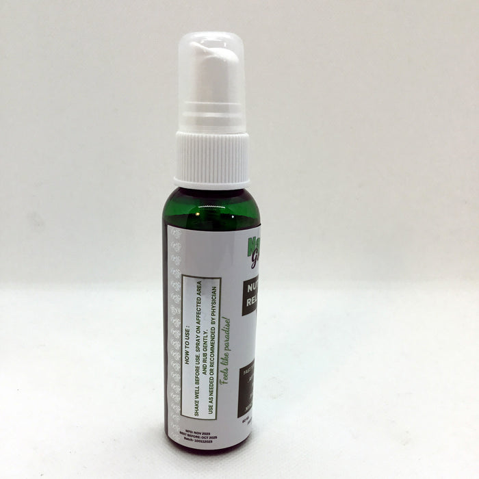 Nutmeg Pain Relief Spray "Naturally Grenada", 2oz - 60ml (Product of Grenada, Caribbean)