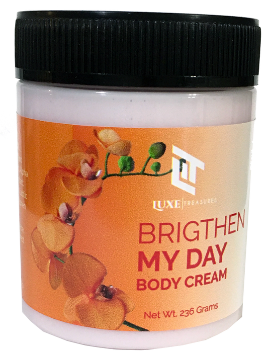 "Brighten My Day" Body Cream - fade out acne and other spots (236 grams, product of Grenada