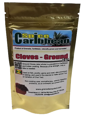 CLOVE GROUND - Pure Grenada (3 Oz resealable pouch)
