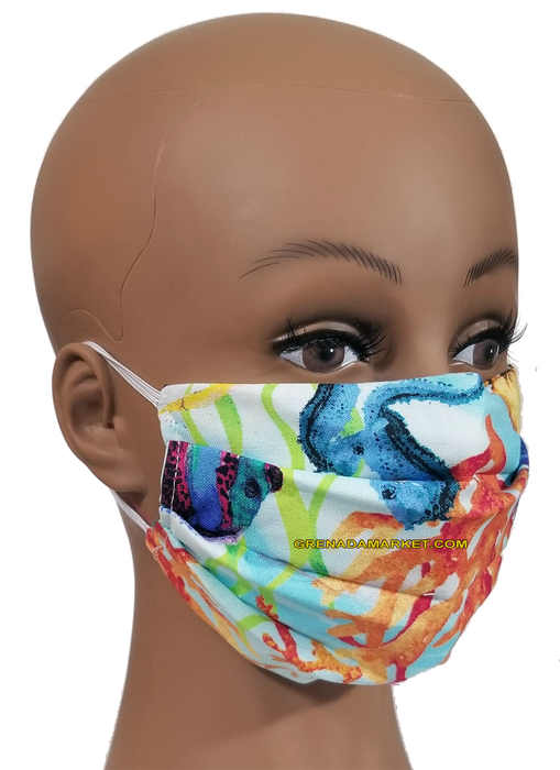 Caribbean Style Face Mask - Coral Reef