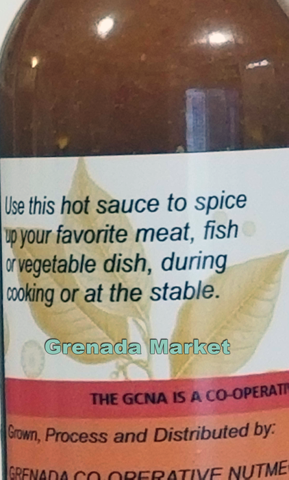 Nutmeg Gourmet Hot Sauce (2 bottles @ 147 ml each) - Grenada, Caribbean