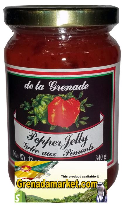 PEPPER JELLY - 12 oz, De La Grenade