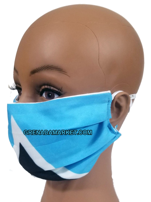 Caribbean Style Face Mask - St. Lucia