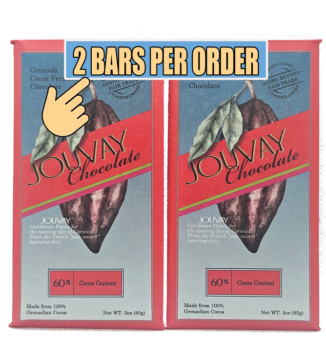 60% Cocoa  (2 Bars x 3.5 Oz ea.)