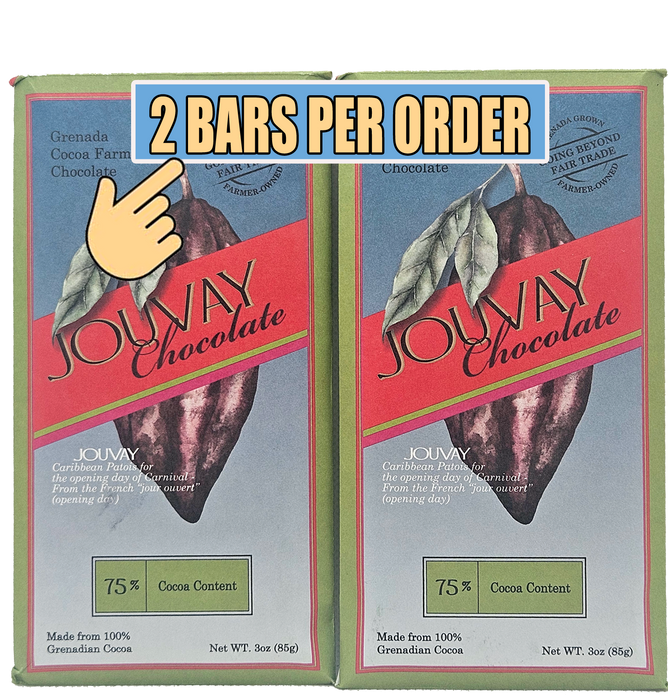 75% Cocoa (2 Bars  x 3.5 Oz ea.)