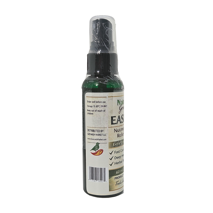 "EASE UP" Nutmeg Pain Relief Spray, with Boswellia Serrata, 2oz - 60ml (Product of Grenada, Caribbean)