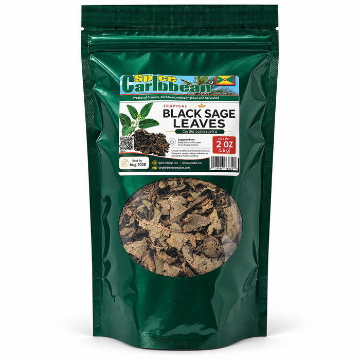 Tropical Black Sage leaves - 2oz (Product of Grenada)