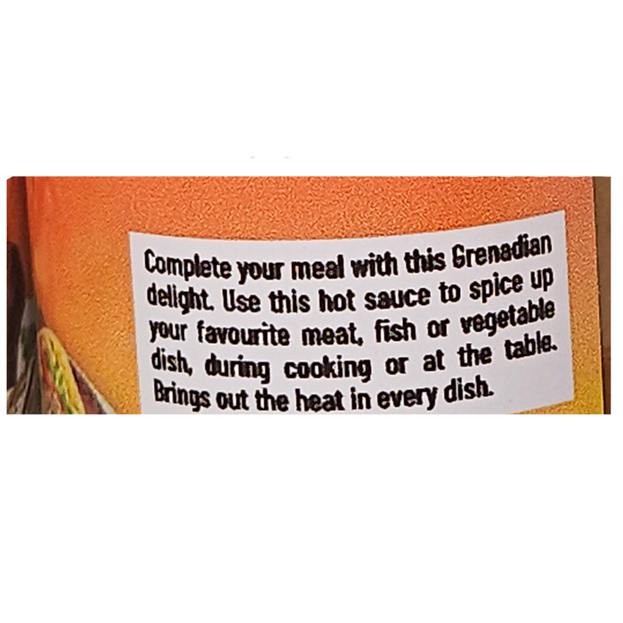 Nutmeg Gourmet Hot Sauce (2 bottles @ 147 ml each) - Grenada, Caribbean