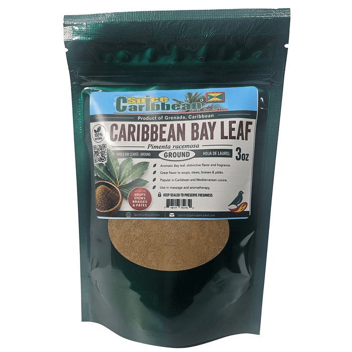 BAY LEAF - GROUND .... Pure Grenada (3 Oz resealable pouch)