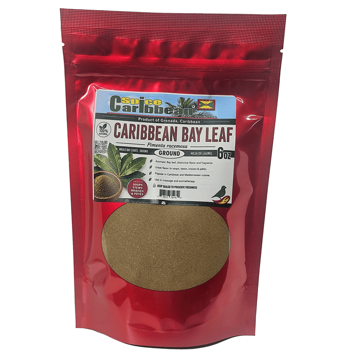BAY LEAF - GROUND, Spice of Grenada (6 Oz resealable pouch)