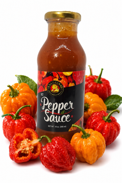 PEPPER SAUCE - De La Grenade (300ml, 10oz) - Grenada, Caribbean