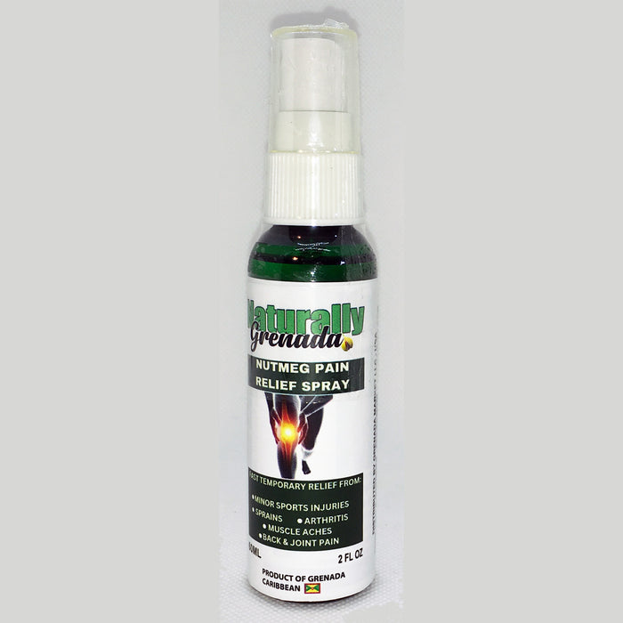 Grenadian Nutmeg Relief Spray "Naturally Grenada", 2oz - 60ml (Product of Grenada, Caribbean)