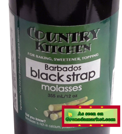 BLACKSTRAP MOLASSES - Country Kitchen, 355ml, product of Barbados