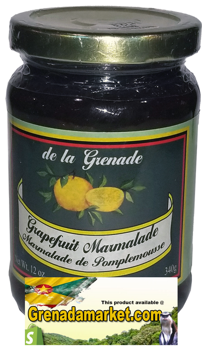 GRAPEFRUIT MARMALADE - Gourmet product of Grenada (340g - 12 Oz)