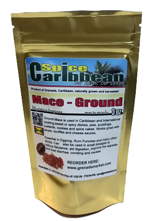 MACE - GROUND, Spice of Grenada (3 Oz in resealable pouch)