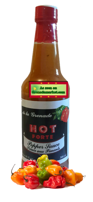 Hot Pepper Sauce - De La Grenade 10oz - Grenada, Caribbean